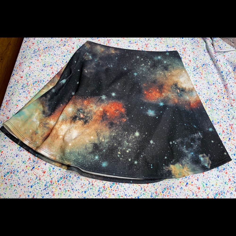 TicToc galaxy print strapless dress size medium - Picture 5 of 10